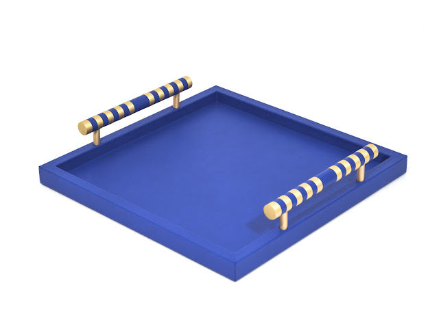 Saturno Golden Navy Tray