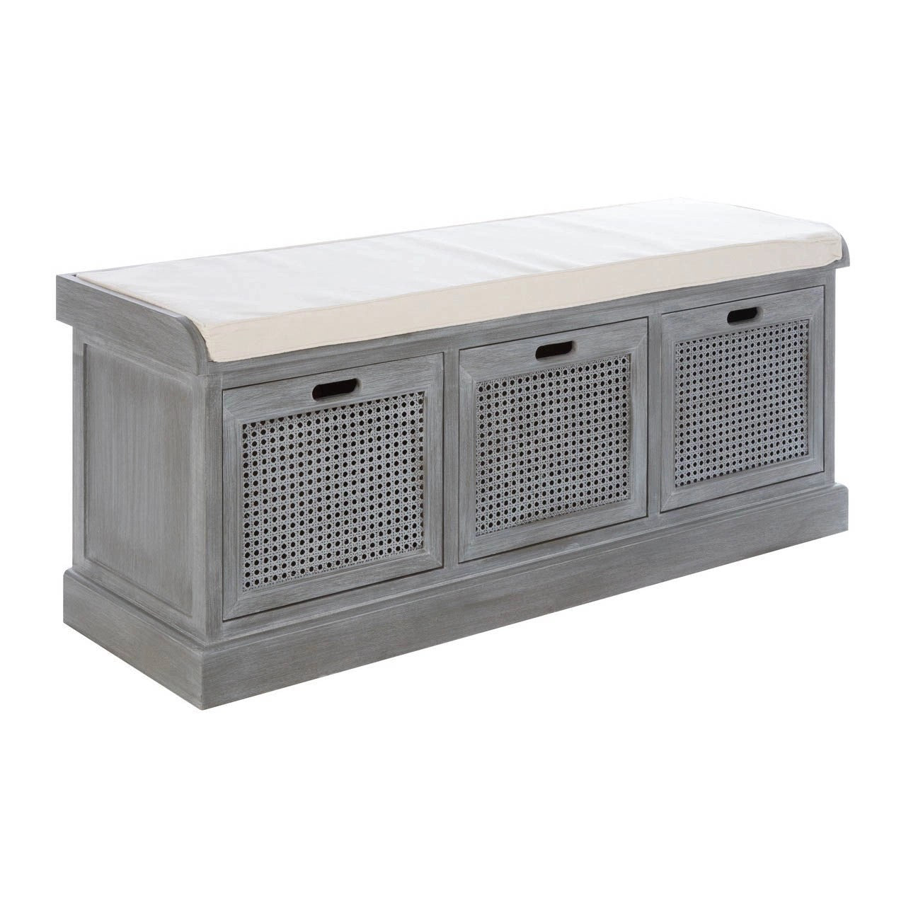 Orchard 3 Drawer Slate Grey Storage Bench