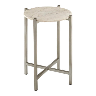 Paradise White Marble Table With Lattice Base