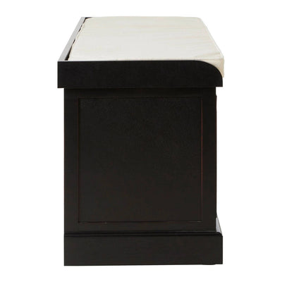 Orchard 3 Drawers Black Finish Storage Bench