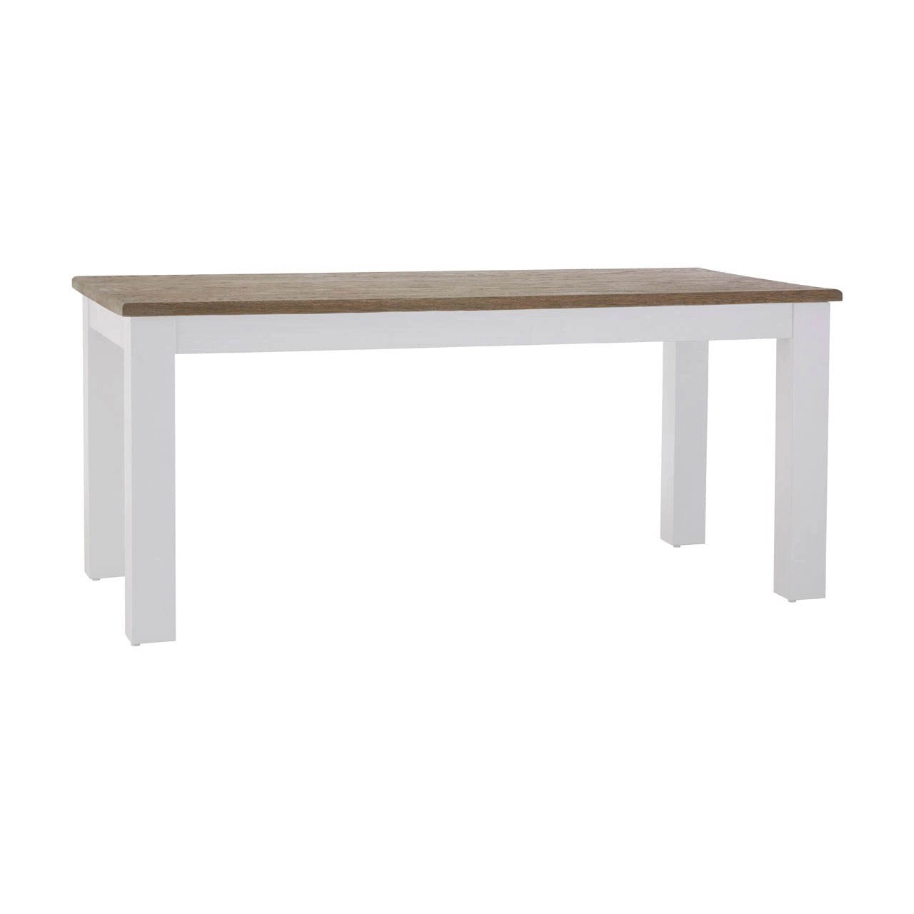 Harriet Oak Top / White Dining Table