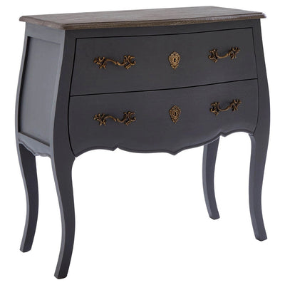 Uxbridge 2 Drawer Dark Grey Chest