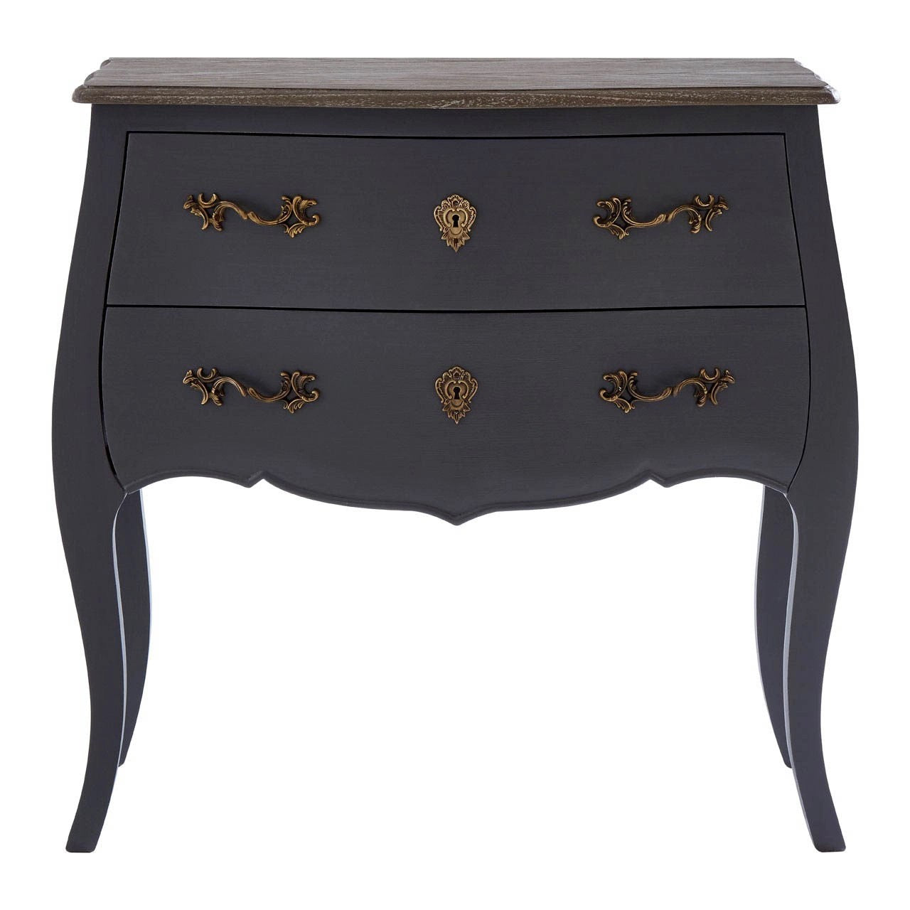 Uxbridge 2 Drawer Dark Grey Chest