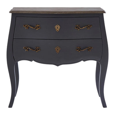 Uxbridge 2 Drawer Dark Grey Chest