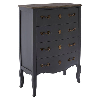 Uxbridge 4 Drawer Dark Grey Chest