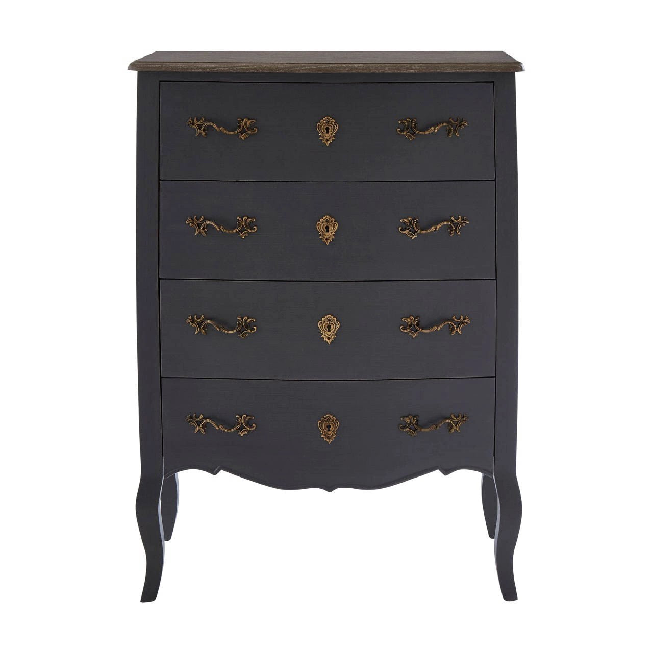 Uxbridge 4 Drawer Dark Grey Chest