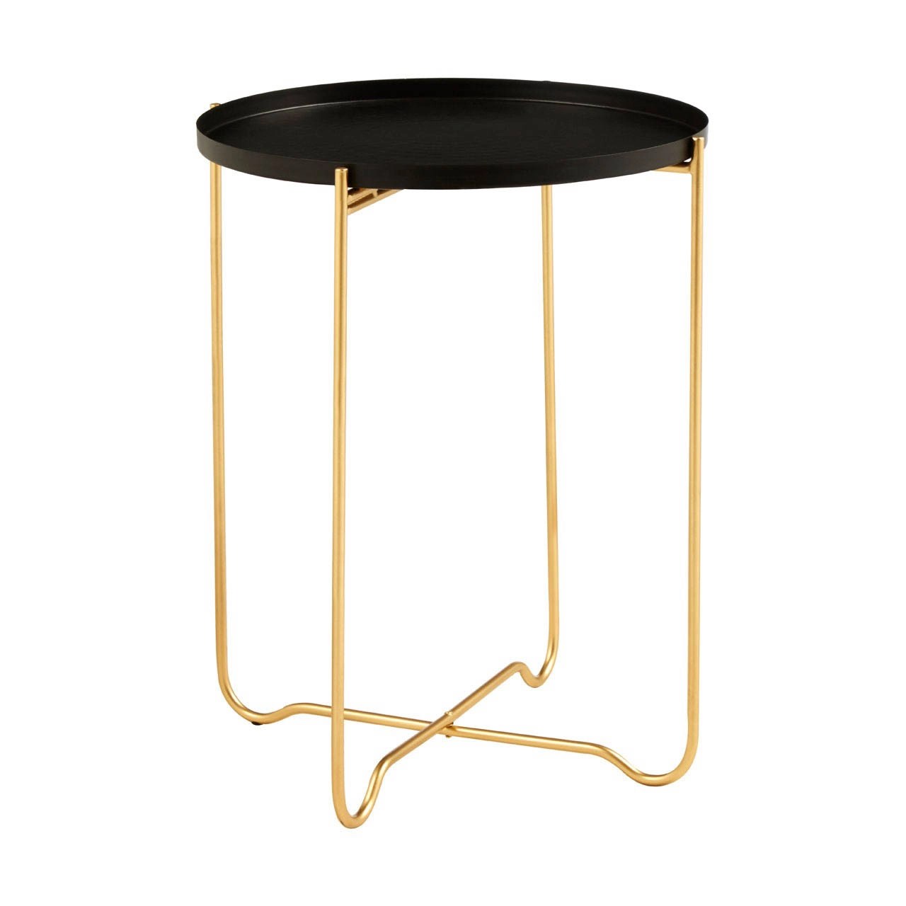 Paradise Black Iron Top Side Table