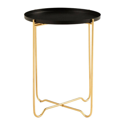 Paradise Black Iron Top Side Table