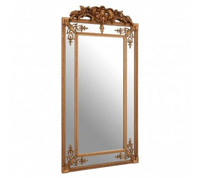 Bevelled Mirror With Gold Finish