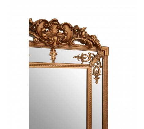 Bevelled Mirror With Gold Finish