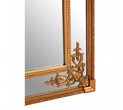 Bevelled Mirror With Gold Finish