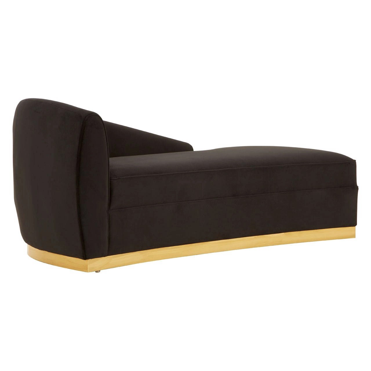 Eagle Black Left Arm Chaise Longue