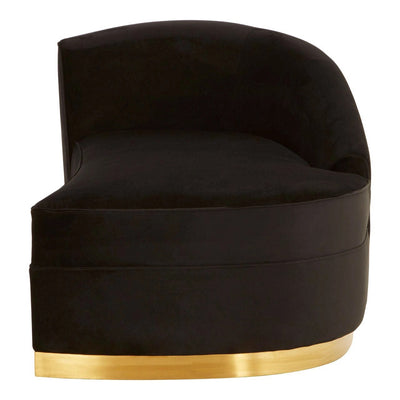 Eagle Black Left Arm Chaise Longue